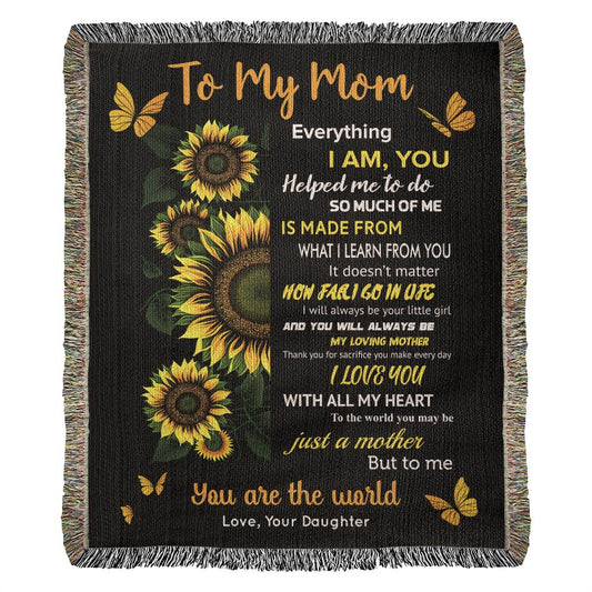 To My Mom - Heirloom Woven Blanket