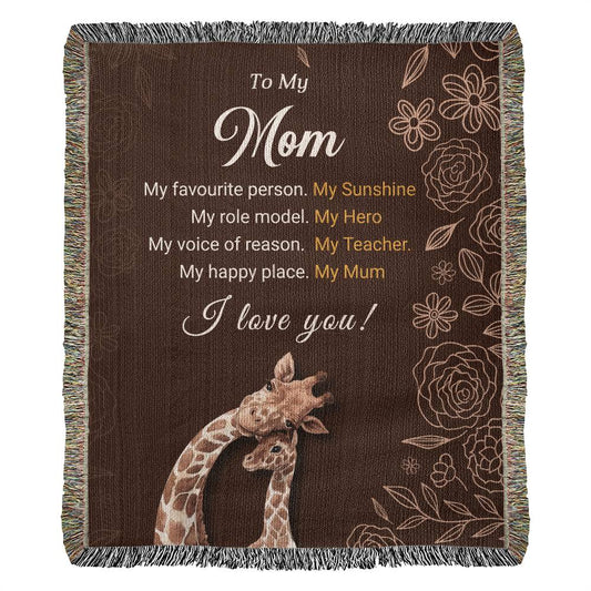 To My Mom - Heirloom Woven Blanket